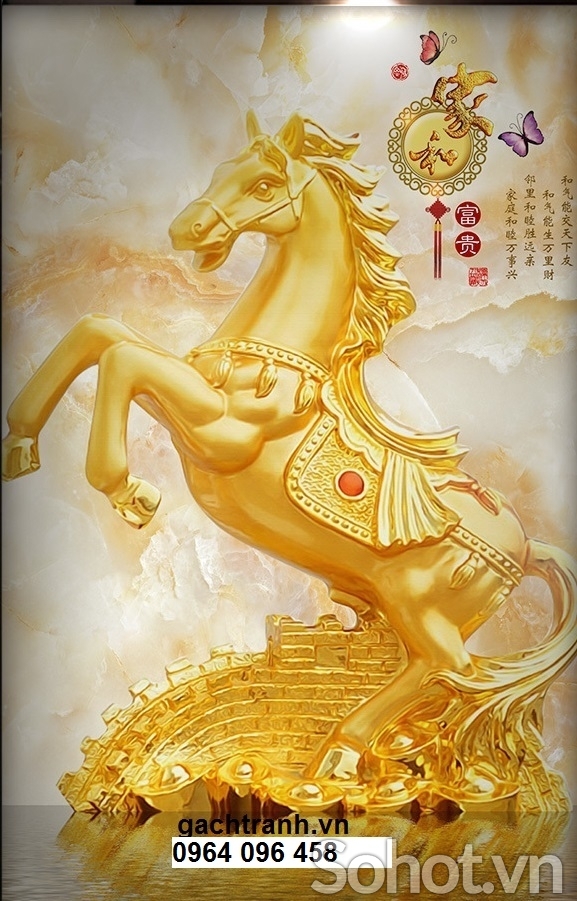 Tranh gạch mã đáo thành công 3d - 3899CN