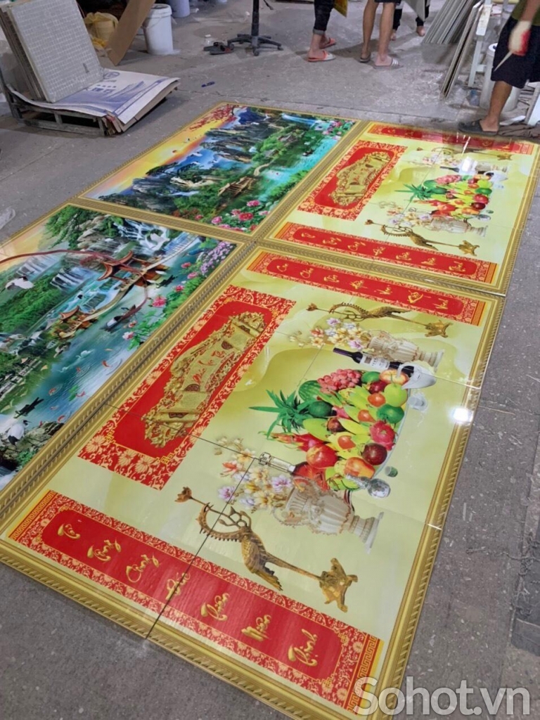 Tranh phòng thờ - gạch tranh 3D