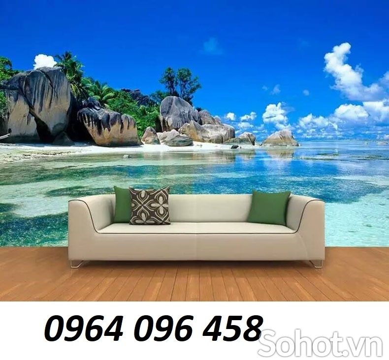 Tranh phong cảnh bờ biển 3d - XVCB86