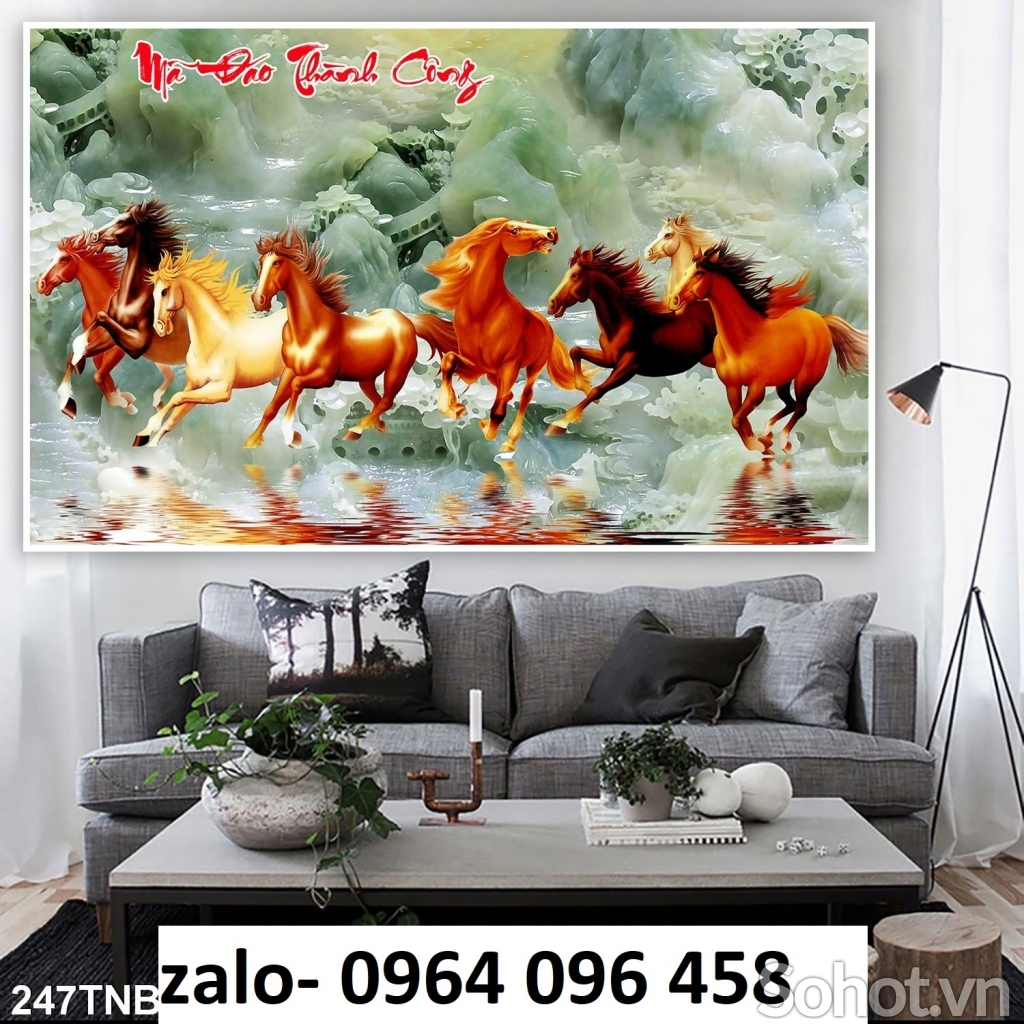 Tranh gạch mã đáo thành công 3d - DVXC42