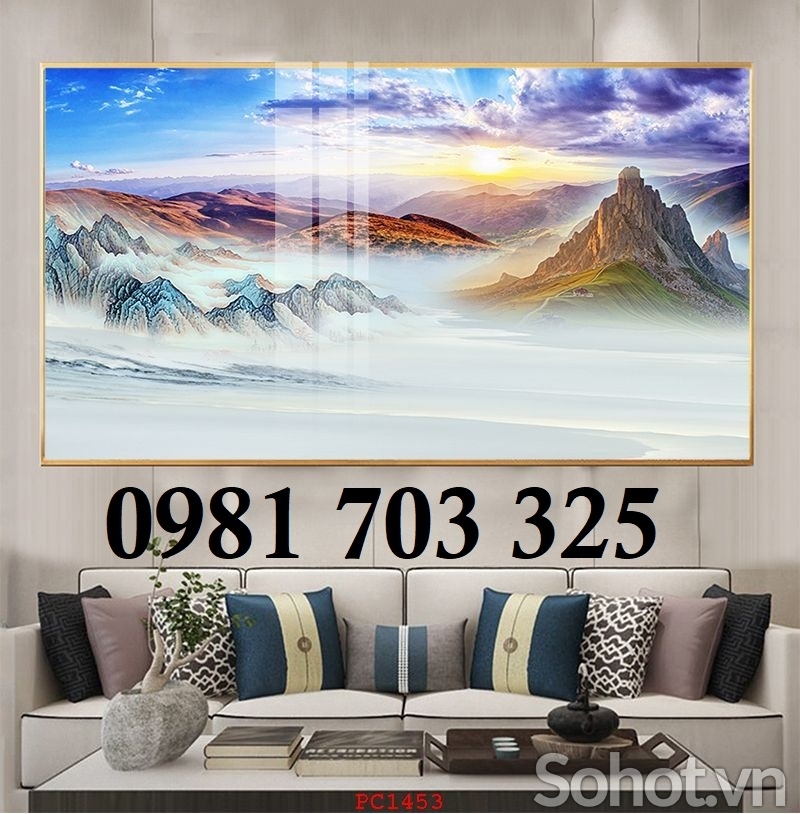 Gạch men 3D phong cảnh trang trí tường