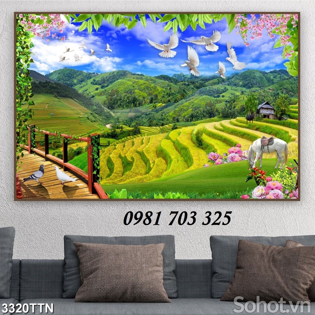 tranh phong khách- gạch tranh phong cảnh