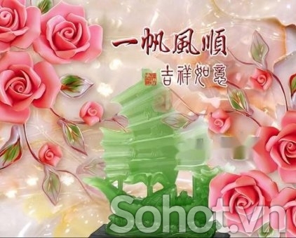 Tranh gạch thuận buồm xuôi gió 3d - CBV633