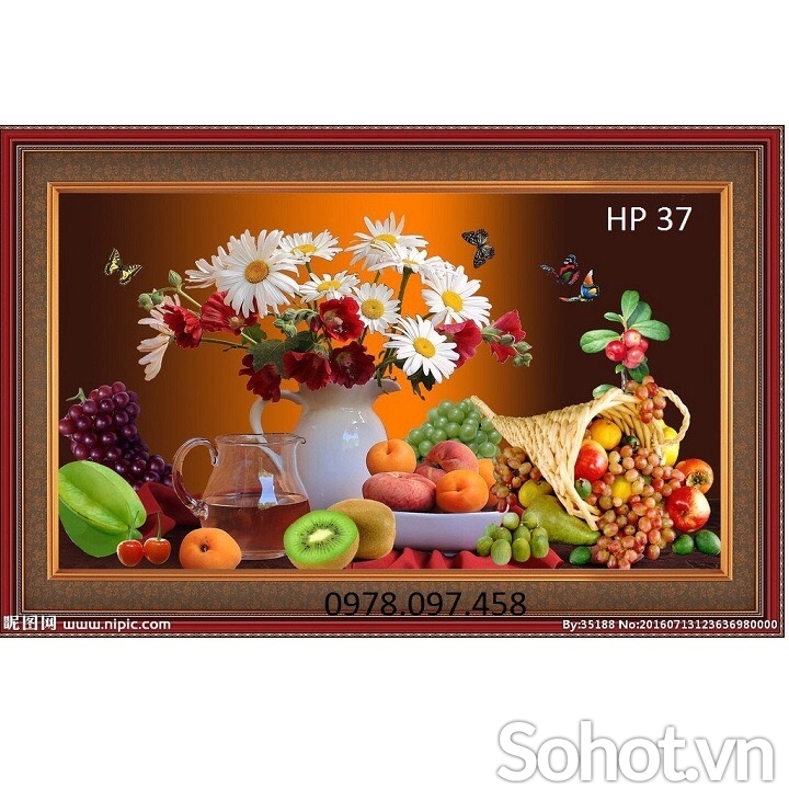 Tranh gạch phòng bếp