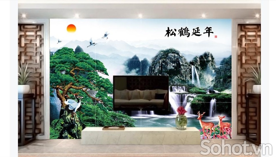 Tranh 3D- Tranh phòng khách