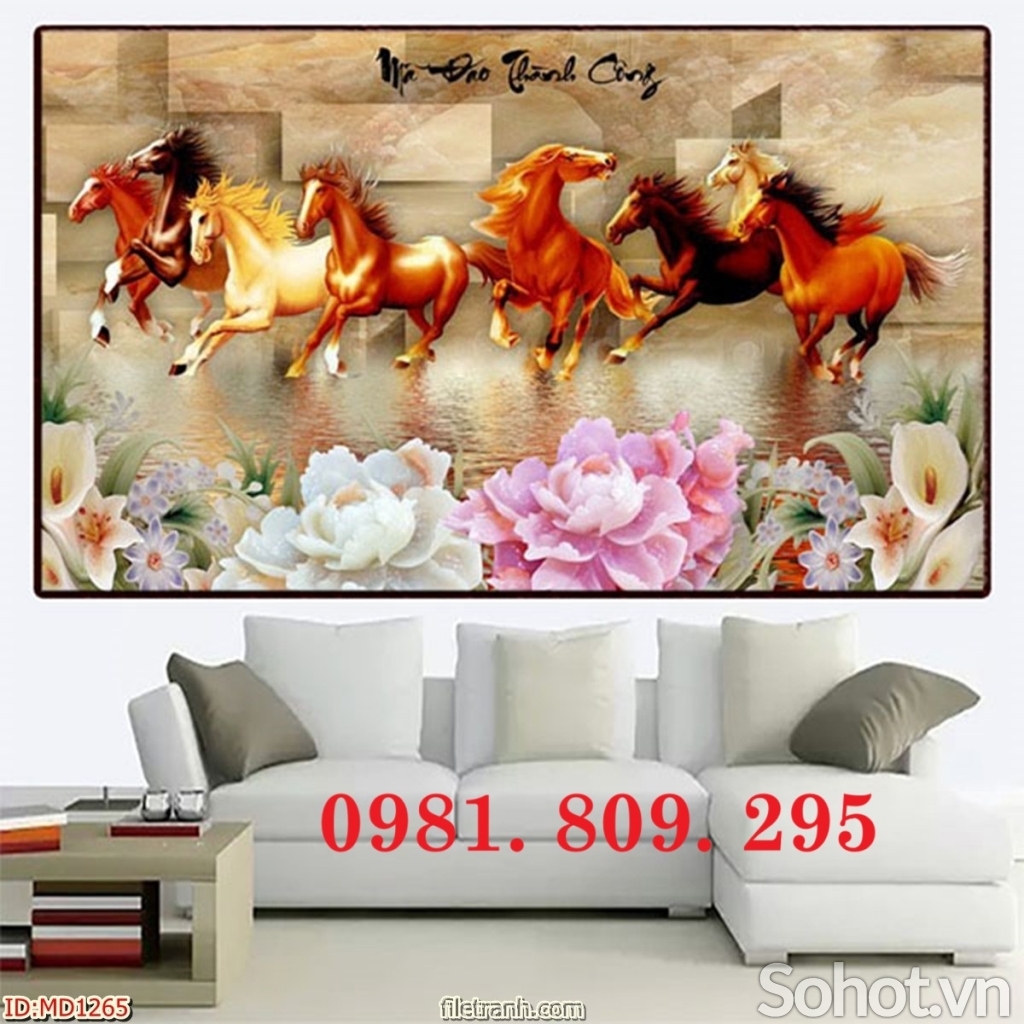 Gạch 3d ngựa , gạch tranh