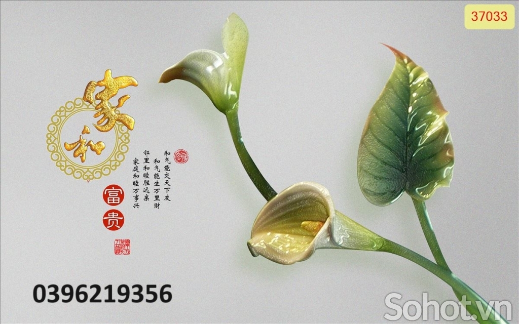 Tranh gạch giả ngọc đẹp 3d