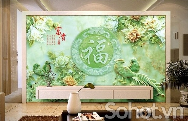 Tranh gạch men 3d ốp tường phong thủy - DXXX32