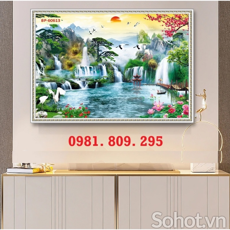 Gạch 3d , tranh gạch phòng khách HSG949