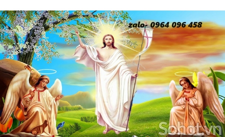 Tranh gạch 3d ốp tường tranh thiên chúa - SLN89
