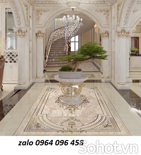 Thảm gạch trang trí phòng khách - sảnh - GVC43