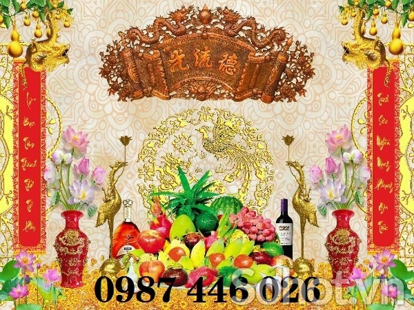 Gạch tranh phòng thờ HP92822