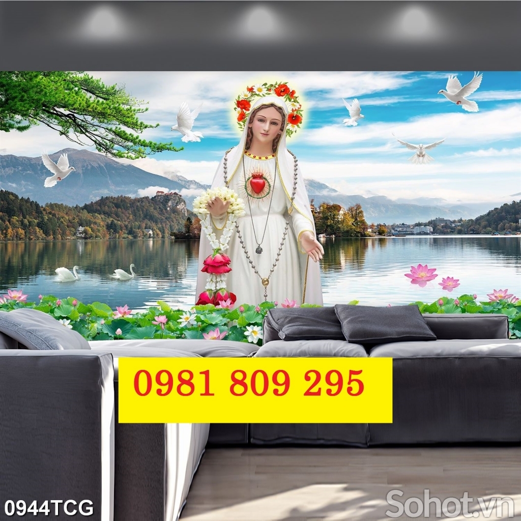 Gạch tranh , tranh gạch công giáo 3d