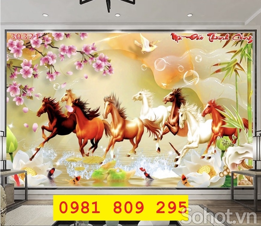 Tranh gạch mã đáo thành công