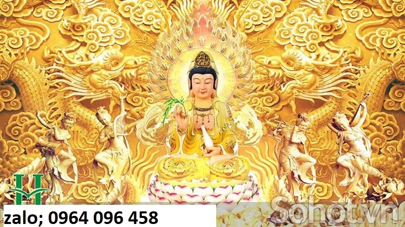 Tranh gạch ốp tường hình phật - GCF43