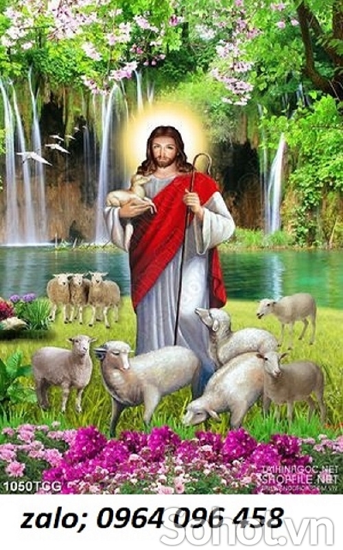 Tranh gạch 3d thiên chúa - gạch tranh 3d thiê chúa - DCX62