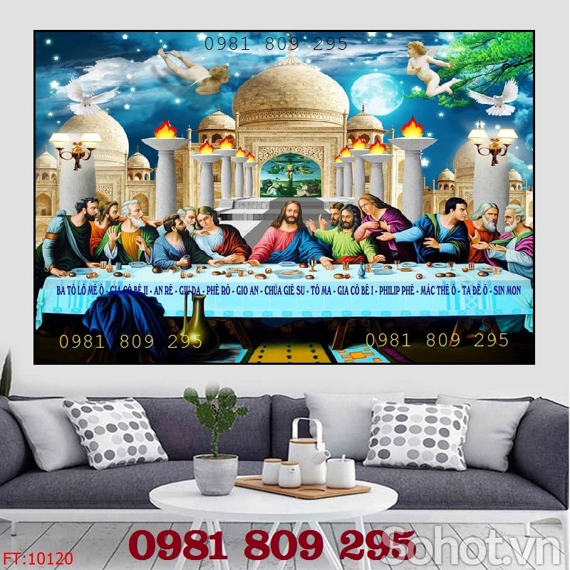 Tranh gạch công giáo 3d 12 tông đồ H7535