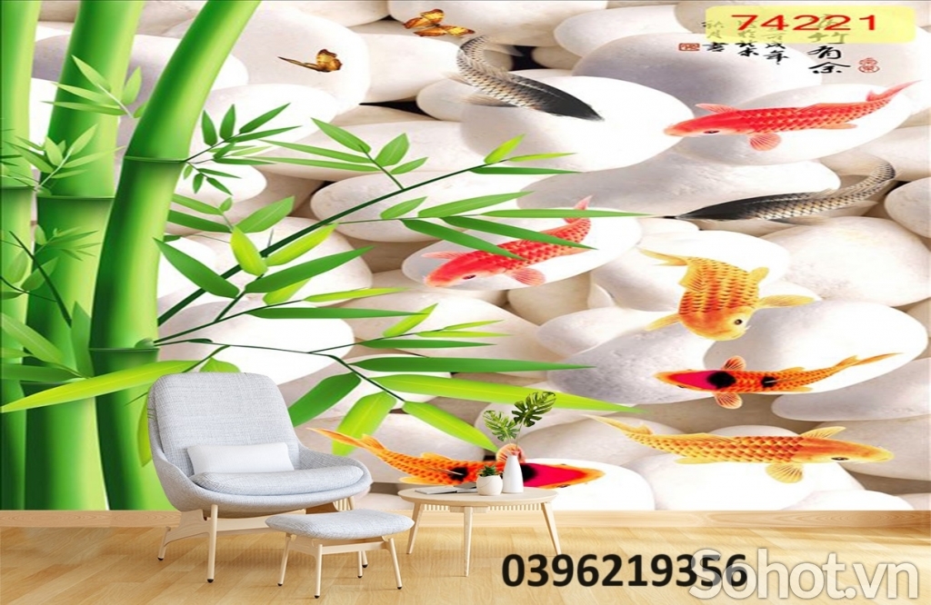 Tranh gạch tre trúc đẹp treo tường