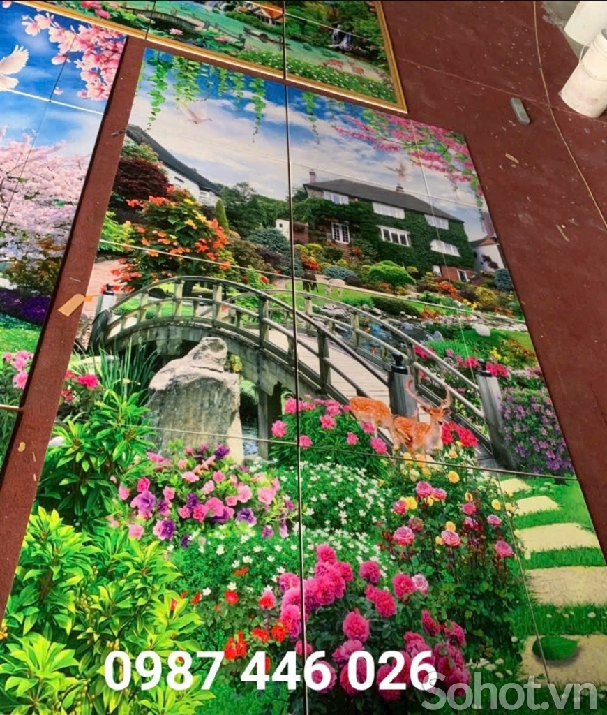 Gạch 3d tranh gạch trang trí