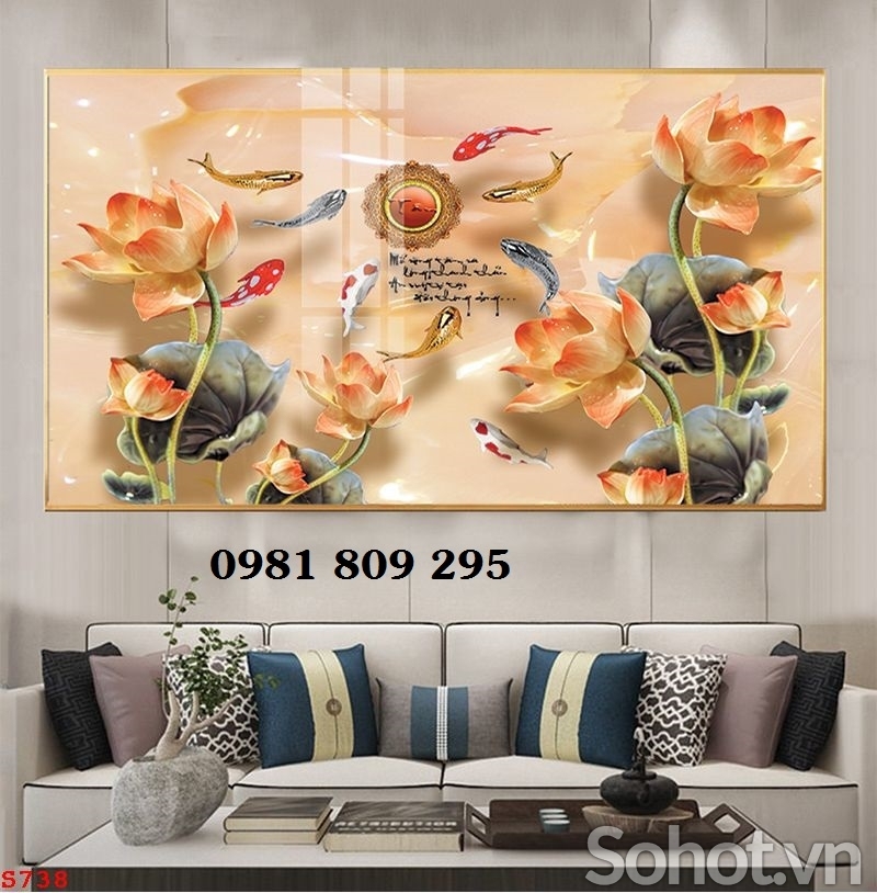 Gạch trang trí 3d hoa sen sứ ngọc HN9393