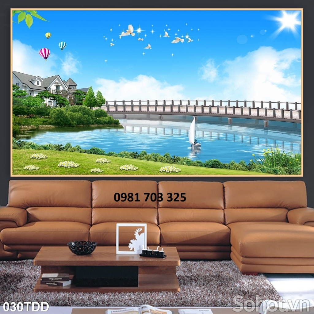 tranh phong cảnh biển- gạch tranh 3D