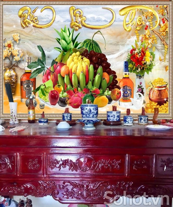 Tranh ốp tường phòng thờ