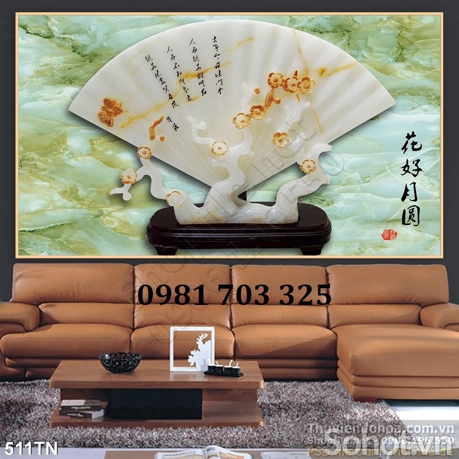 Gạch tranh 3d đẹp tùng hạc