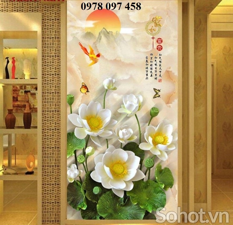 Gạch tranh bình hoa