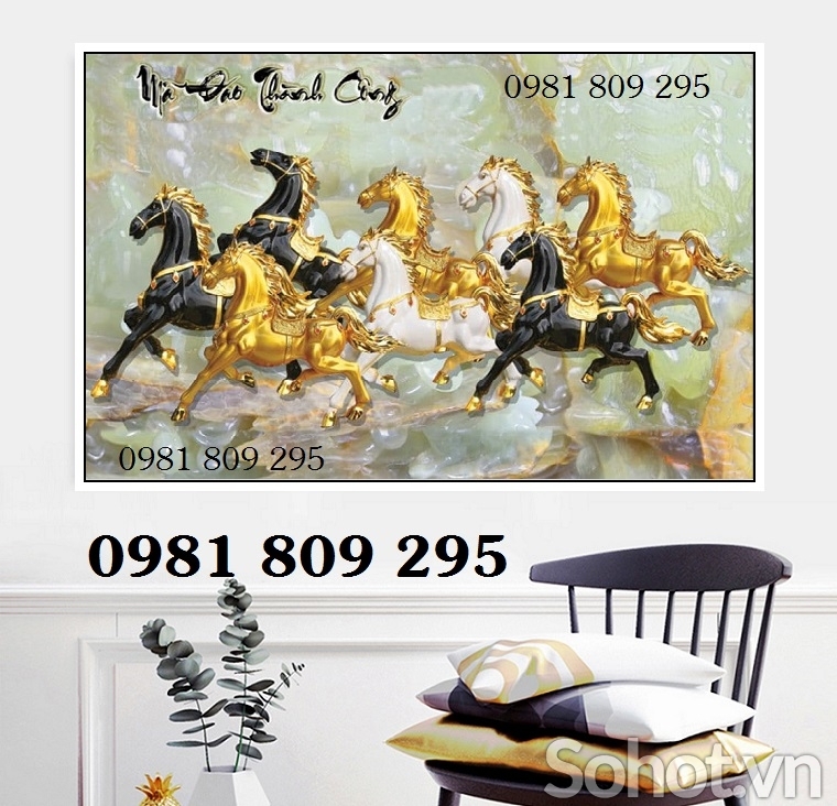 Tranh gạch mã đáo thành công GF834R