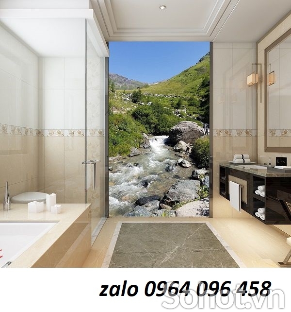 Tranh gạch 3d phòng tắm - FCXZ3