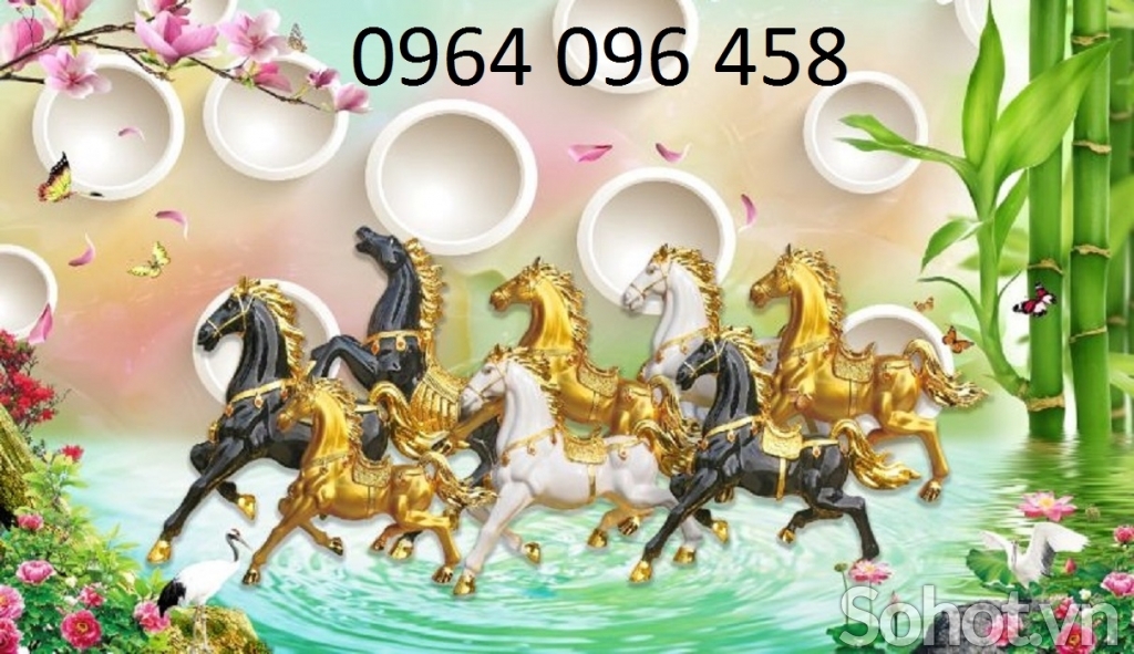 Tranh gạch men 3d mã đáo thành công - LDAZ22