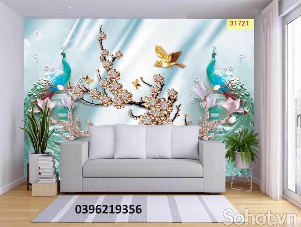 Tranh gạch công phượng 3D trang trí đẹp