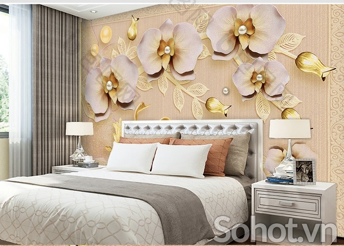gạch 3d dán tường phòng khách- K87
