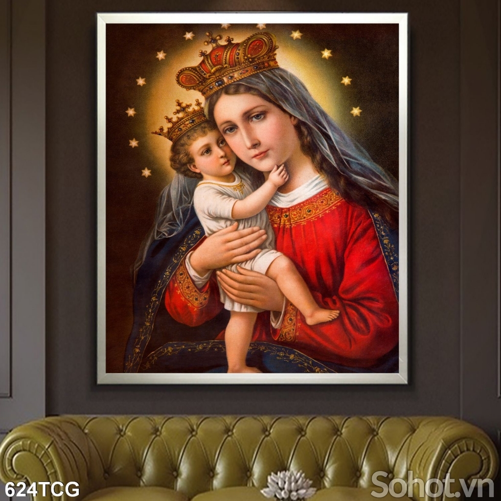 Gạch tranh 3D hình công giáo trang trí