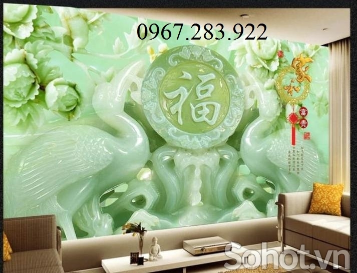 Gạch ốp tường 3D phong cảnh