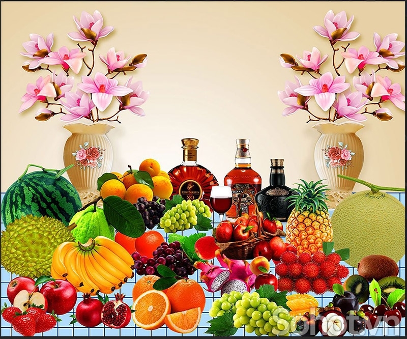 Tranh gạch 3d măm ngủ quả - 78CBB