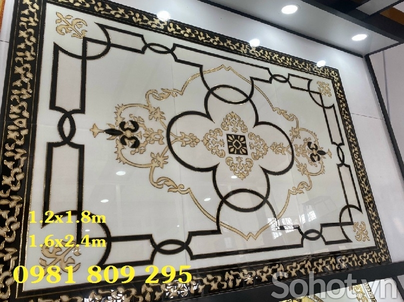 Gạch trang trí phòng khách , thảm gạch