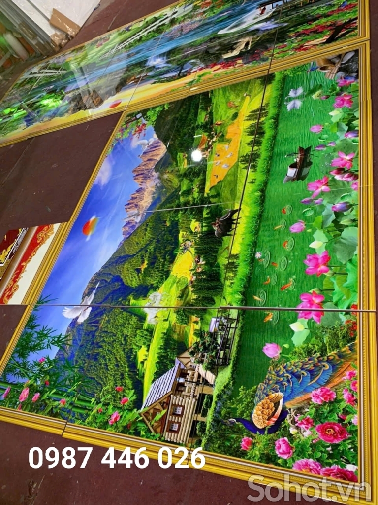 Gạch tranh tường 3d HP5845