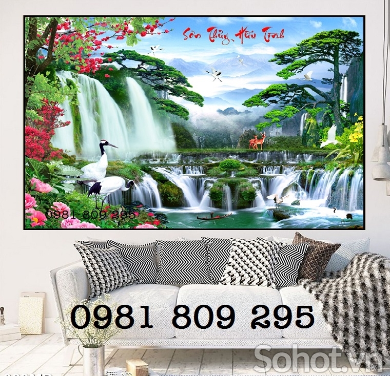 Gạch phong cảnh cội nguồn , tranh gạch