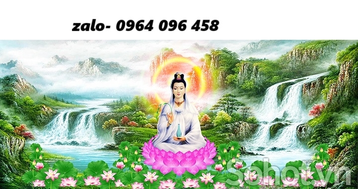 Tranh gạch 3d phật quan âm - NXC63