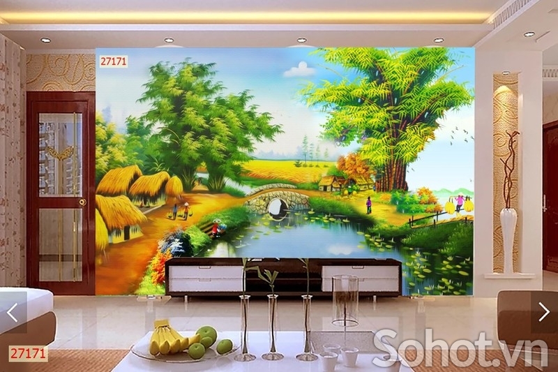 Tranh 3D trên nền gạch men