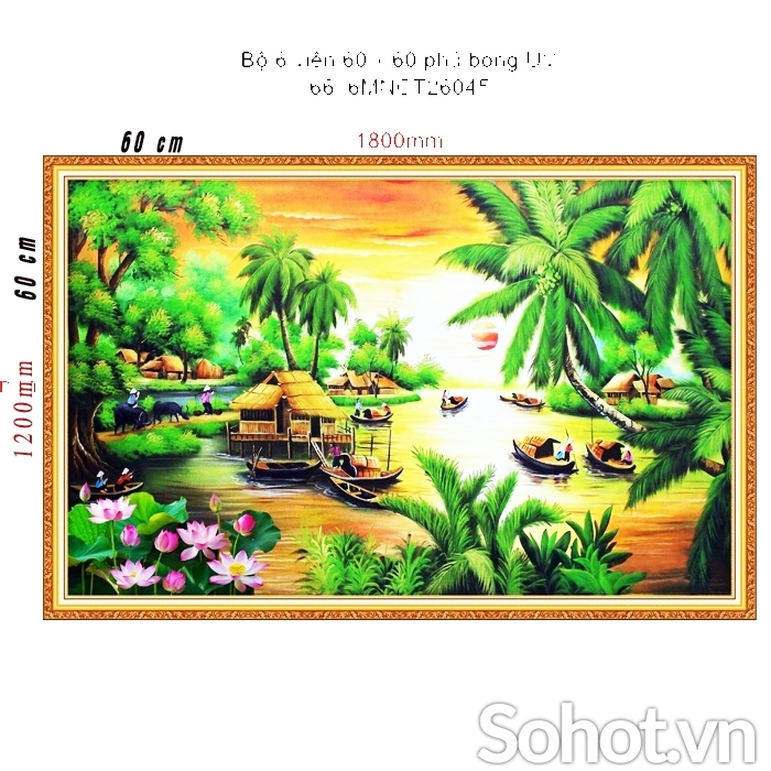 Tranh dán tường phòng khách