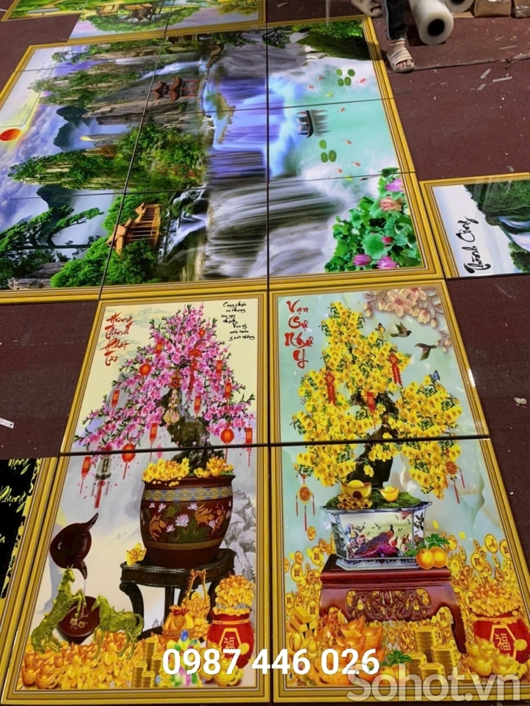 Gạch ốp tường, tranh trang trí 3d