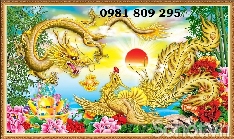 Tranh 3d rồng , gạch tranh 3d ốp phòng gia tiên