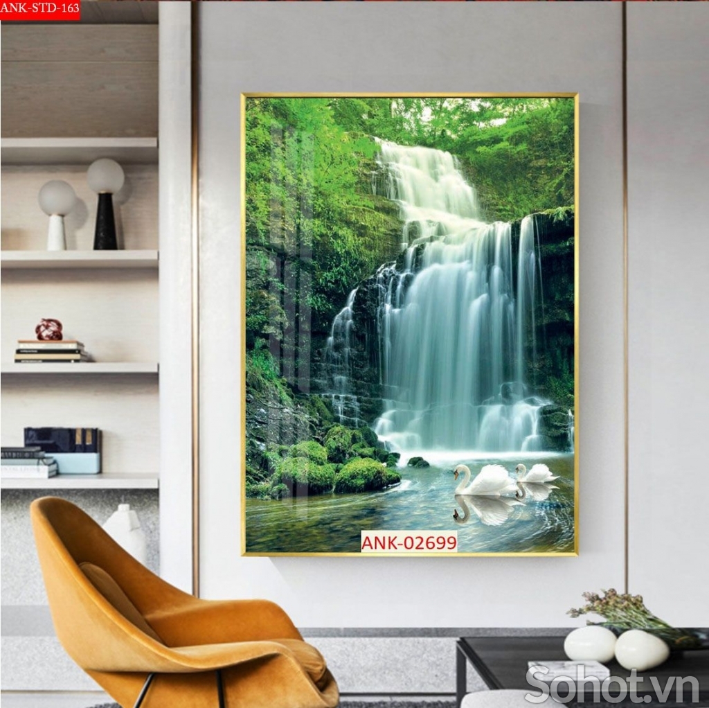 Tranh gạch 3d phong cảnh khổ đứng - NBV43