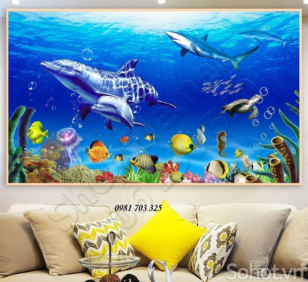 Tranh gạch men 3D trang trí phòng