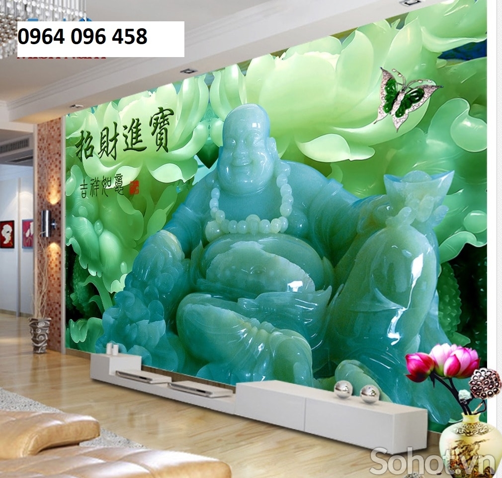 Tranh gạch 3d phật di lặc - BXC43
