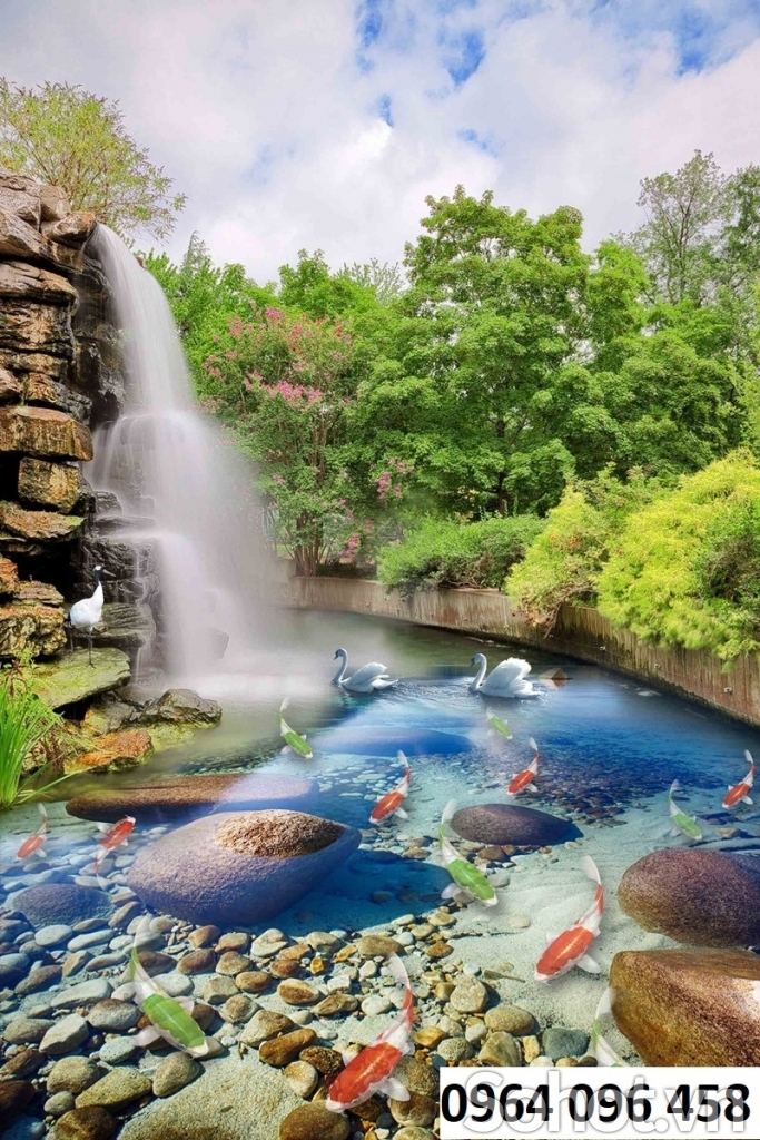 Tranh gạch 3d ốp tường hành lang - XCVB09