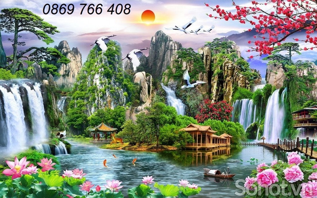 Gạch tranh phong cảnh 3D