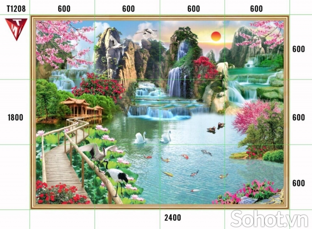 Tranh gạch phong cảnh đẹp